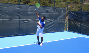 Serve contact point kick serve