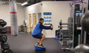 Squats on Bosu